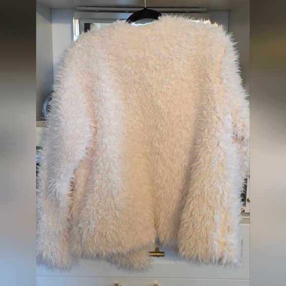 Kensie Cream Teddy Jacket L/XL - Picture 3 of 6